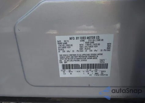 2016 Lincoln Mkx Reserve from USA, damaged, VIN 2LMTJ6LP5GBL33552